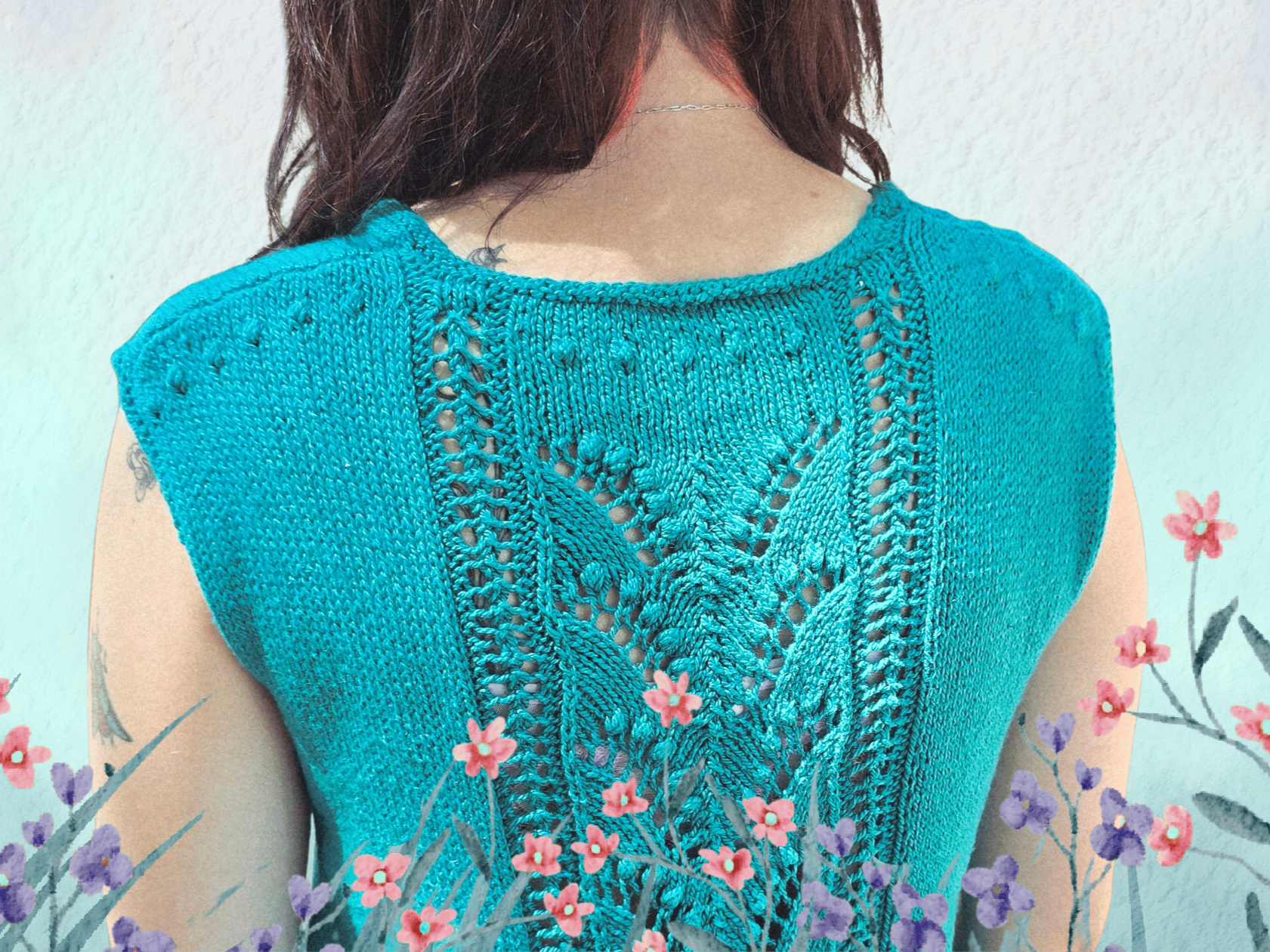 Person wearing summer lilies in size Md.