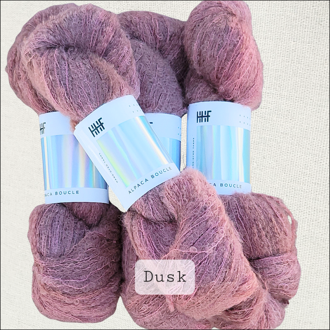 Alpaca Boucle - lace weight yarn