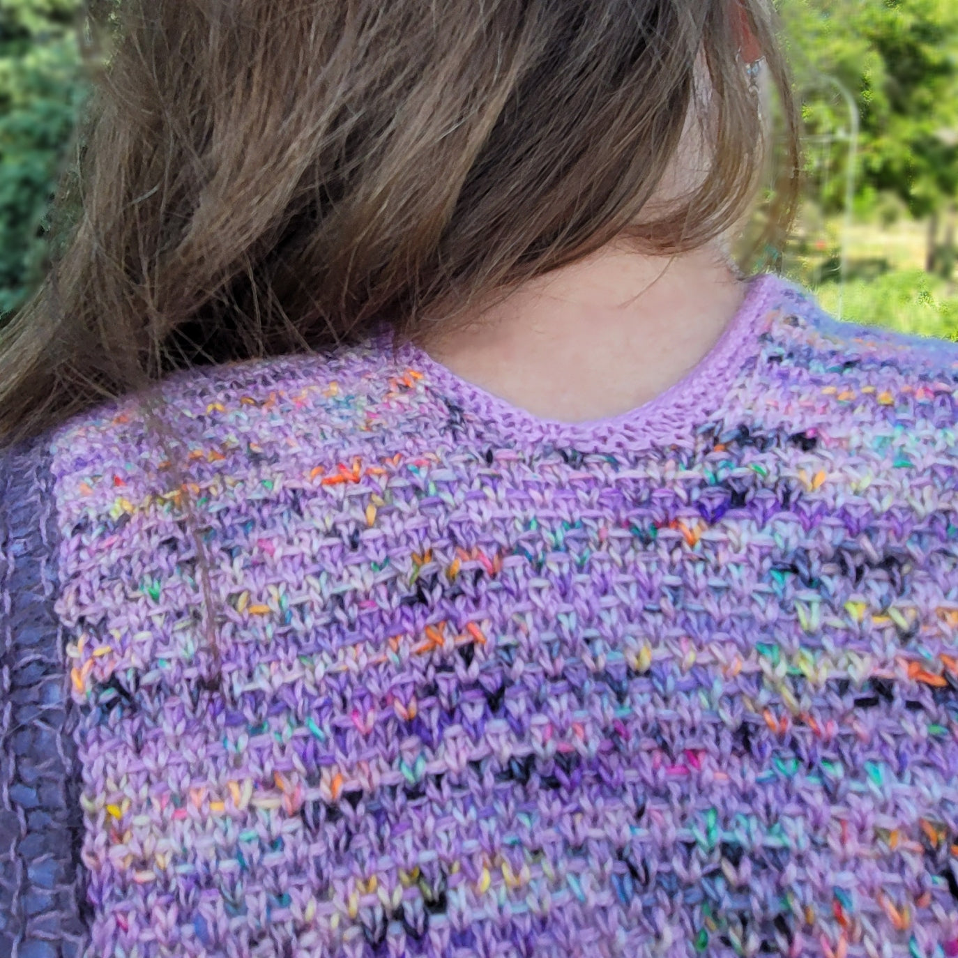 Floating Diamonds Poncho Knitting Pattern