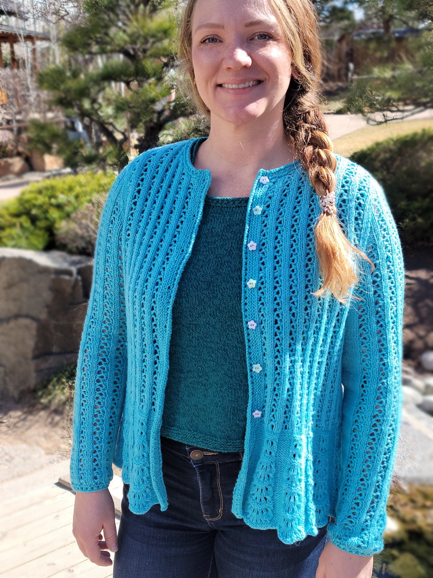 Angelica Lace Cardigan Knitting Pattern
