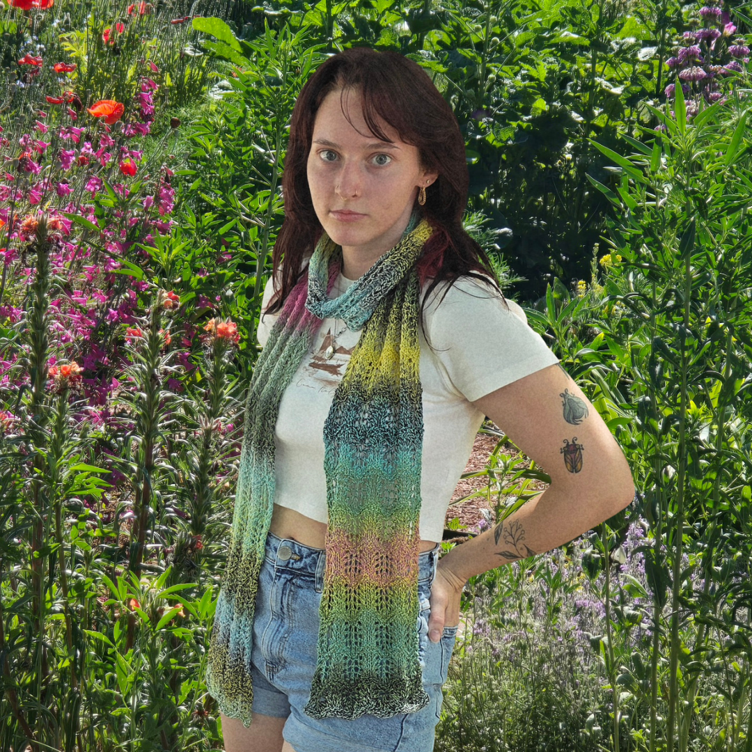 Lazy Lacy Jungle Scarf Kit