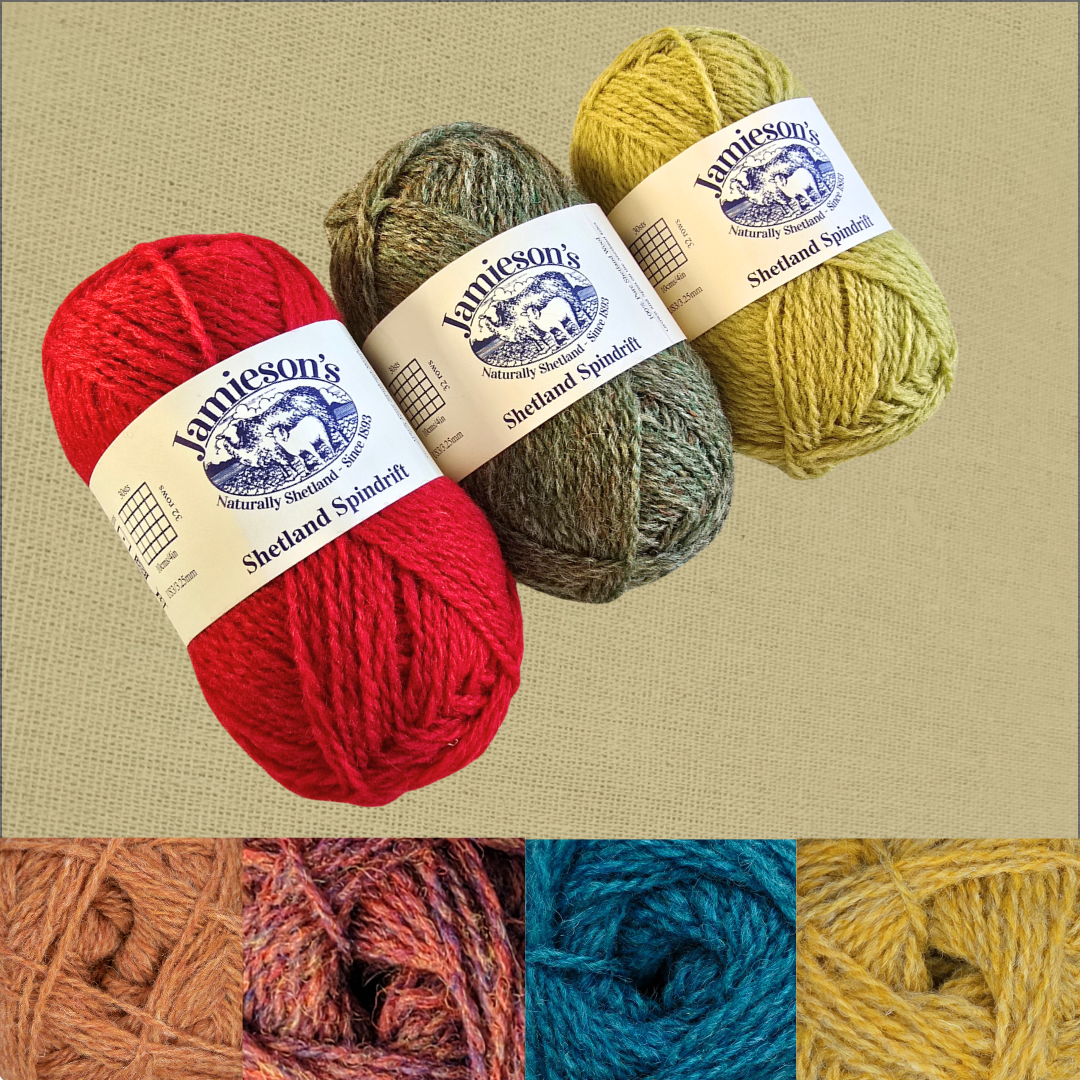 Magic Forest Slippers, Stranded Colorwork Kit