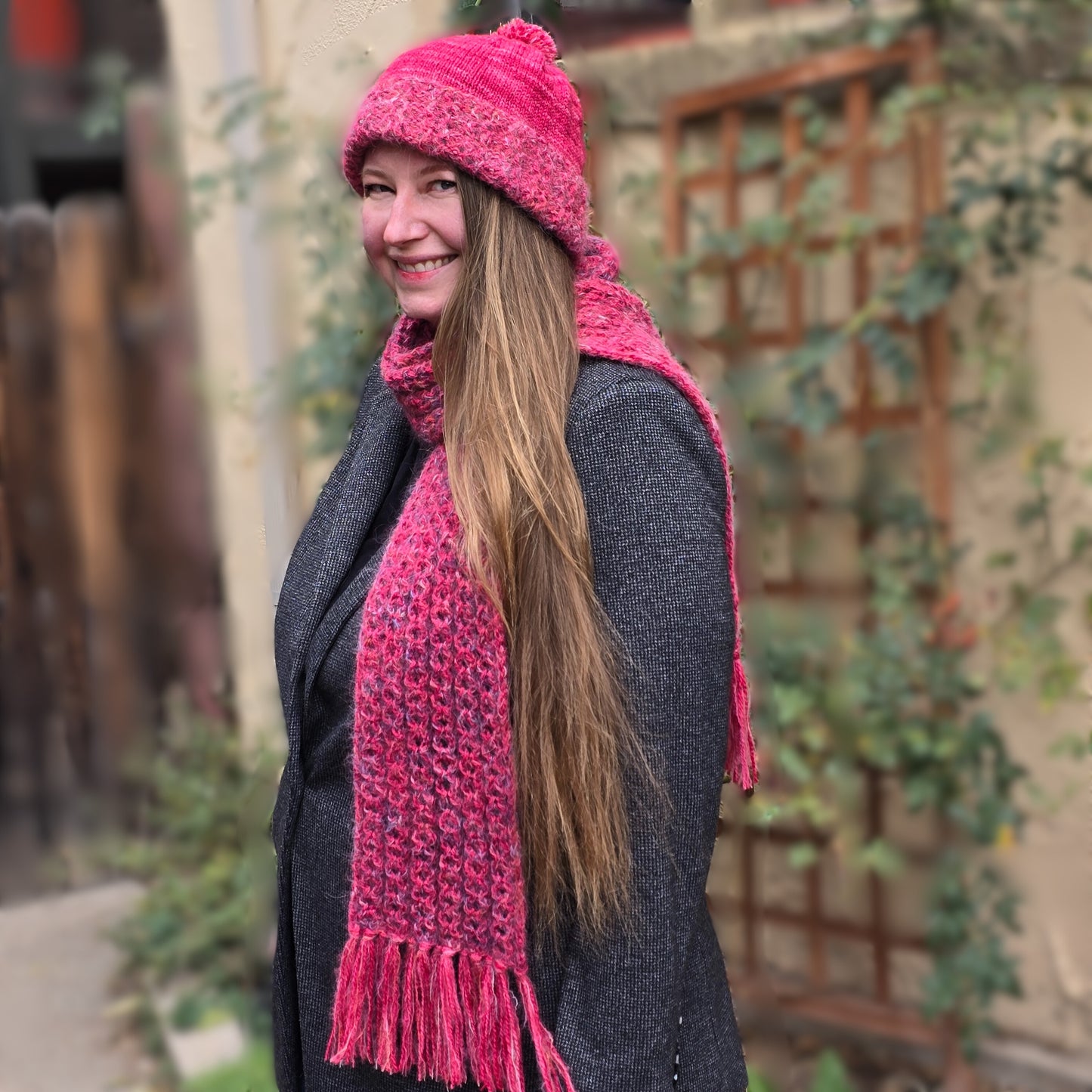 Sophia's Hat & Scarf Holiday Knitting Kit, in Eight Colors